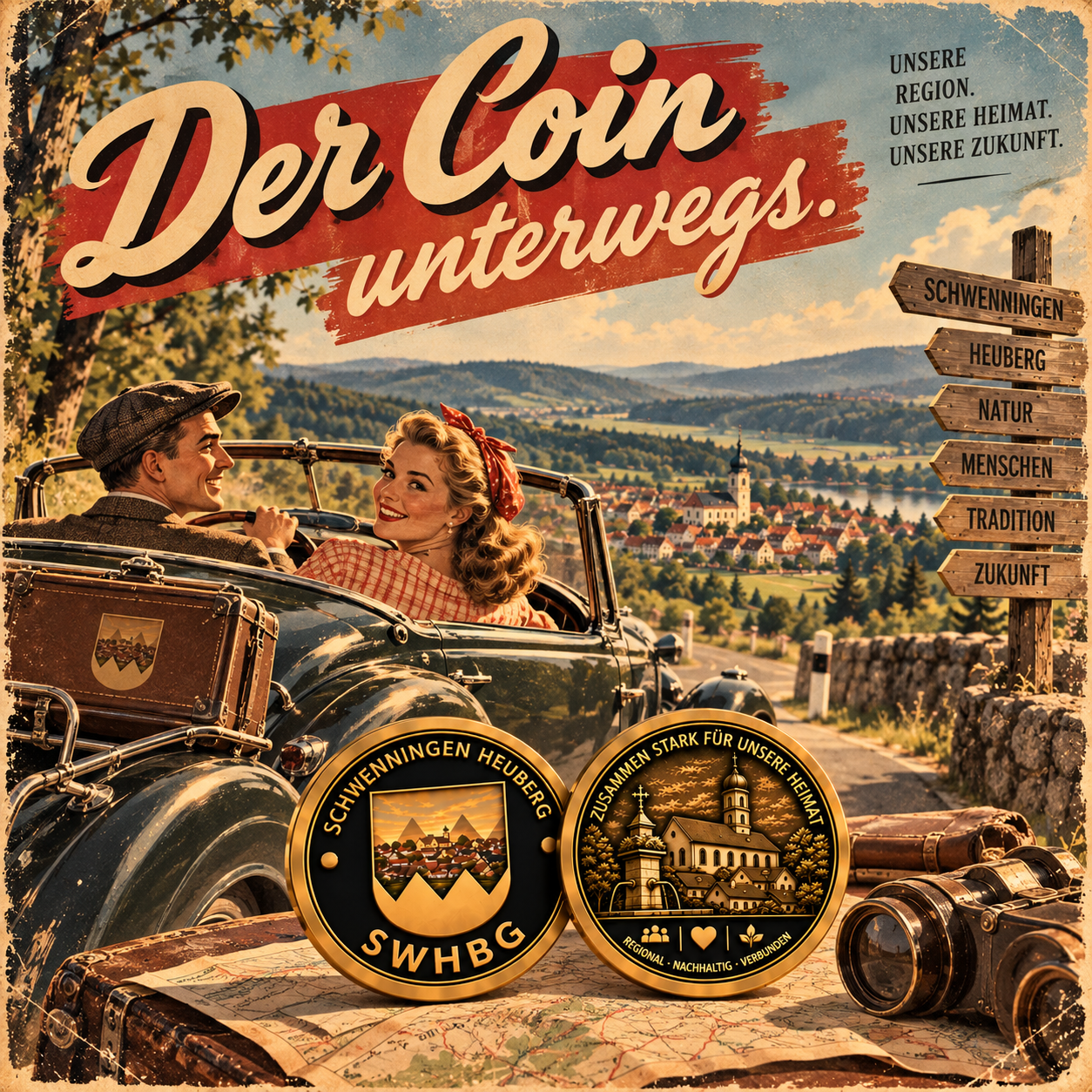 Der Coin unterwegs